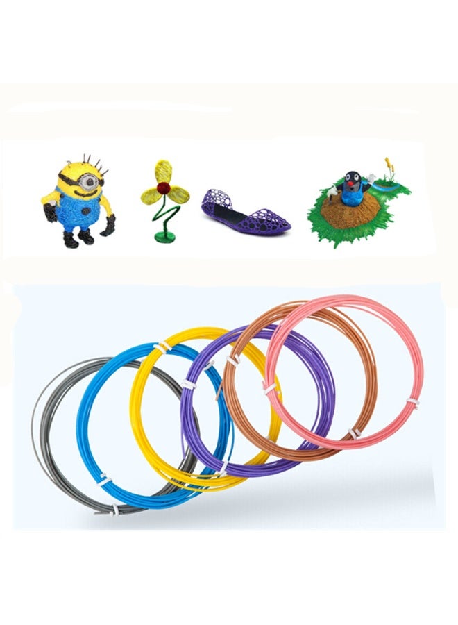 High Temperature Pla 3D Printer Filament 5m Roll for Printers, 20-Color Random Printing Filament Refills for Industrial and Scientific Random Color - Image 2